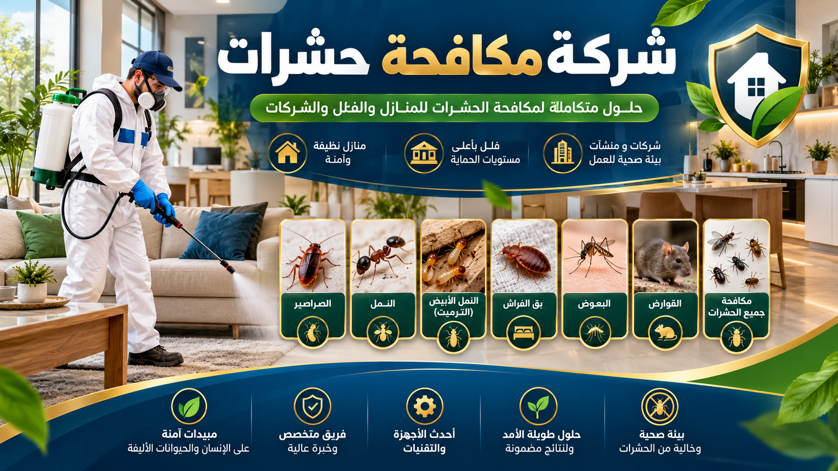 شركة رش حشرات في السيوح – الشارقة 0555241770 – خصم 30%